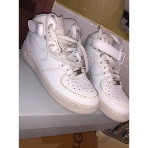 Air Force 1 white high tops